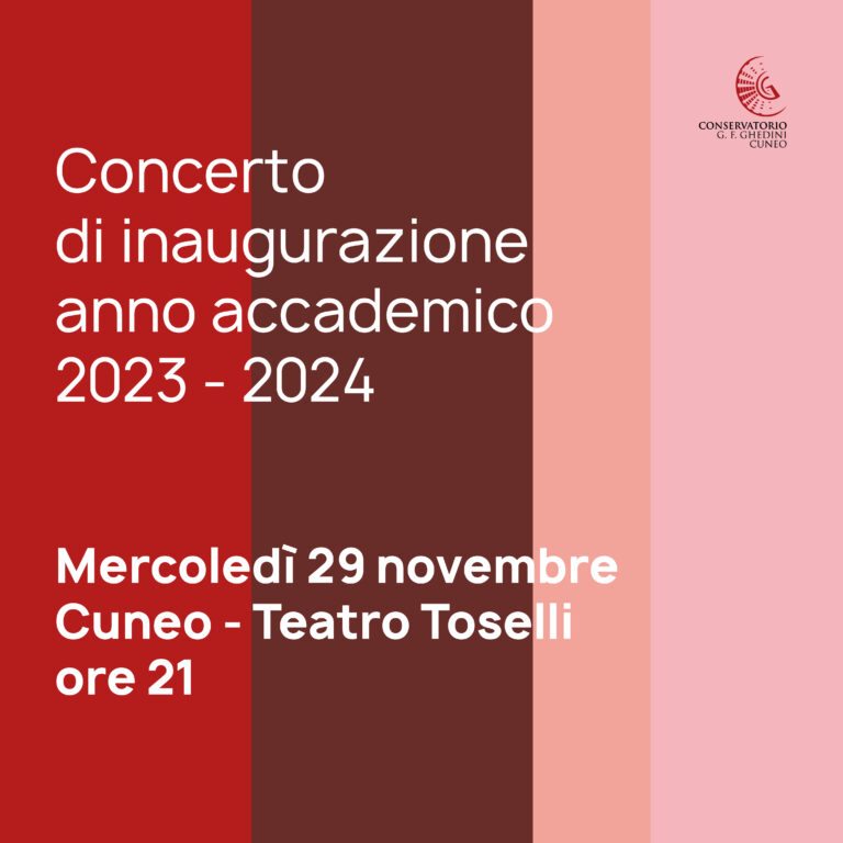 Concerto di inaugurazione A.A. 23/24 – apertura prenotazioni