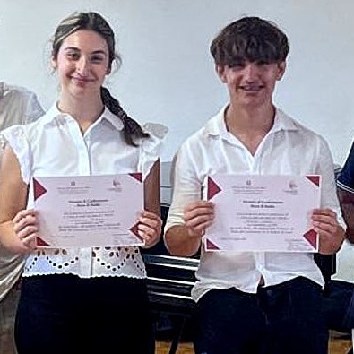 Nella sala “Mosca” del Conservatorio di Cuneo si esibiscono Francesca Cavallotto e Andrea Rolando, studenti di Alba e Saluzzo