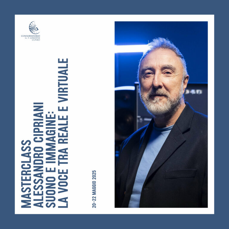 Masterclass Alessandro Cipriani – Suono e immagine: la voce tra reale e virtuale