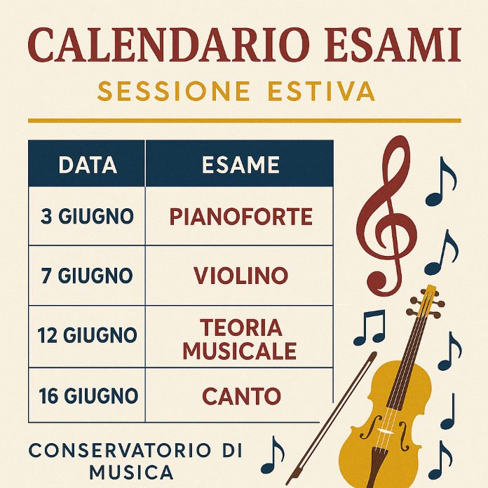 CALENDARIO ESAMI SESSIONE ESTIVA a.a. 2024/2025