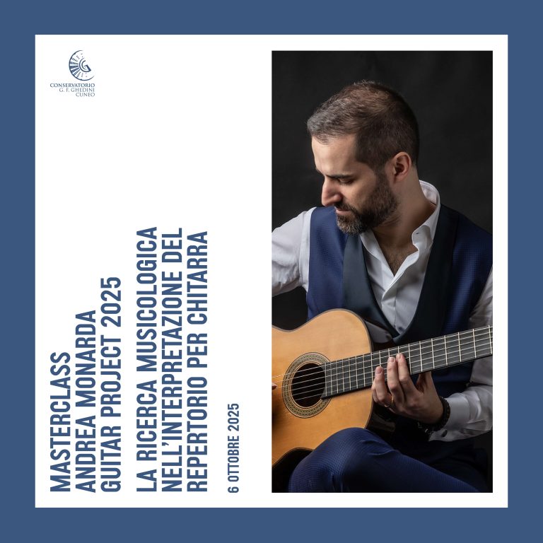 Masterclass di Chitarra “La ricerca musicologica nell’interpretazione del repertorio per chitarra” – Andrea Monarda – Guitar Project 2025