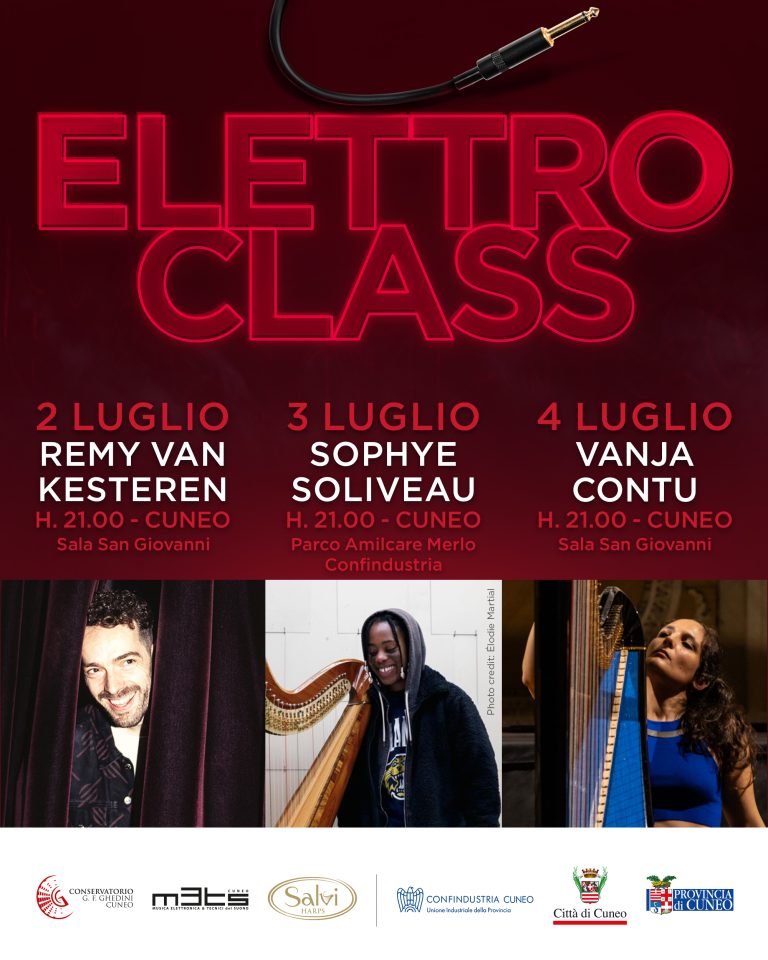 Cuneo accoglie la quarta edizione di ElettroClass, rinnovando l’incontro tra arpa, elettronica e sperimentazione musicale