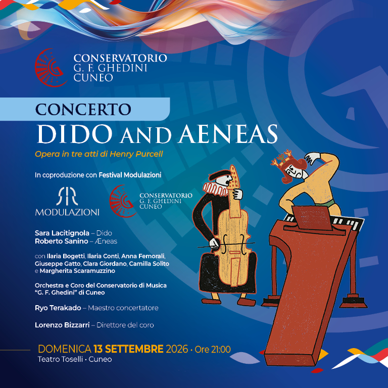 Dido and Aeneas apre al teatro Toselli di Cuneo il settembre di Modulazioni e la seconda parte della Stagione Artistica del Ghedini